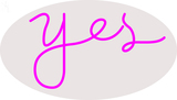 Custom Pink Yes Neon Sign 4