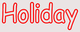 Custom Red Holiday Neon Sign 2