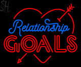 Custom Relationship Goals Logo Neon Sign 2