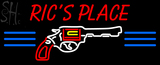 Custom Rics Place Gun Logo Neon Sign 2