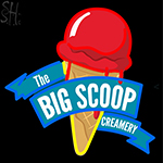 Custom The Big Scoop Creamery Logo Neon Sign 2