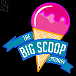 Custom The Big Scoop Creamery Logo Neon Sign 3