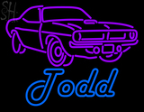 Custom Todd With Car Logo Neon Sign 1