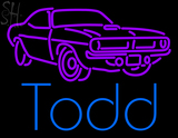 Custom Todd With Car Logo Neon Sign 2