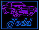 Custom Todd With Car Logo Neon Sign 3