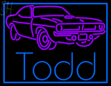 Custom Todd With Car Logo Neon Sign 4