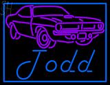 Custom Todd With Car Logo Neon Sign 5