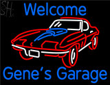Custom Welcome Genes Garage Car Logo Neon Sign 1