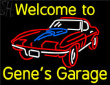 Custom Welcome Genes Garage Car Logo Neon Sign 3