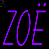 Custom Zoe Neon Sign 3