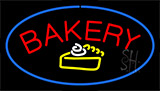 Bakery Logo Blue Neon Sign