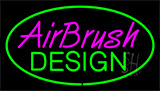 Airbrush Design Green Neon Sign