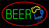 Beer Logo Red Neon Sign