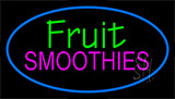 Fruit Smoothies Blue Neon Sign