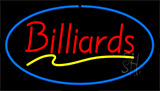 Red Billiards Blue Neon Sign