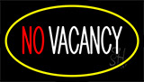 No Vacancy Yellow Neon Sign