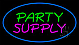 Party Supply Blue Neon Sign
