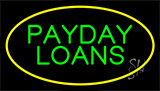 Green Payday Loans Animated Yellow Neon Sign