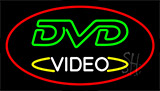 Dvd Video Red Neon Sign