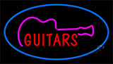Guitars Blue Neon Sign