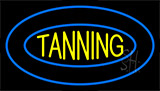 Tanning Double Blue Border Neon Sign