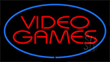 Video Games Blue Neon Sign