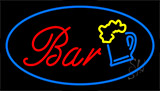 Animated Border Bar W Beer Mug Neon Sign