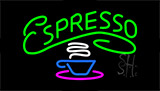 Green Espresso Animated Neon Sign