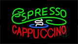Stylish Espresso Cappuccino Animated Neon Sign