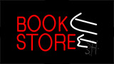 Book Store With Arrows Animated Neon Sign