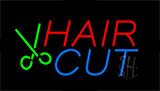 Hair Cut With Scissor Animated Neon Sign