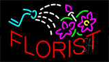 Red Florist Logo Neon Sign