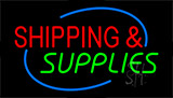 Shipping And Supplies Flashing Neon Sign