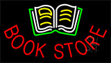 Book Store With Book Logo Animated Neon Sign