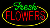 Fresh Flowers Animated Neon Sign
