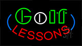 Golf Lessons Animated Neon Sign