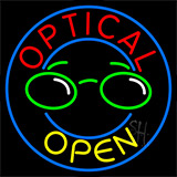 Optical Yellow Open Neon Sign
