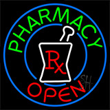 Pharmacy Open Logo Neon Sign