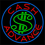 Cash Advance Dollar Logo Neon Sign