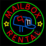 Mailbox Rental Center Logo Neon Sign