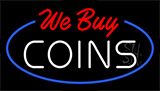 We Buy Coins Animated Neon Sign