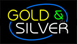 Gold And Silver Animated Neon Sign