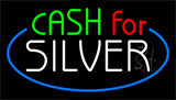 Cash For Silver Animated Neon Sign