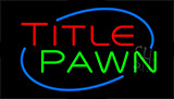 Title Pawn Animated Neon Sign