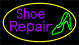 Purple Shoe Repair Sandal Neon Sign