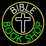 Bible Book Shop With Border Neon Sign