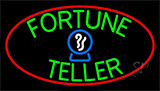 Green Fortune Teller Red Neon Sign