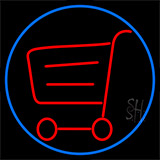 Grocery Trolley Logo Neon Sign
