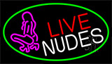 Red Live Nudes Neon Sign