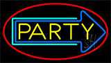 Party With Arrow 3 Neon Sign